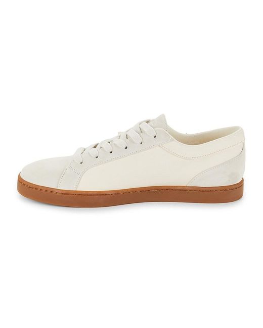vince white leather sneaker