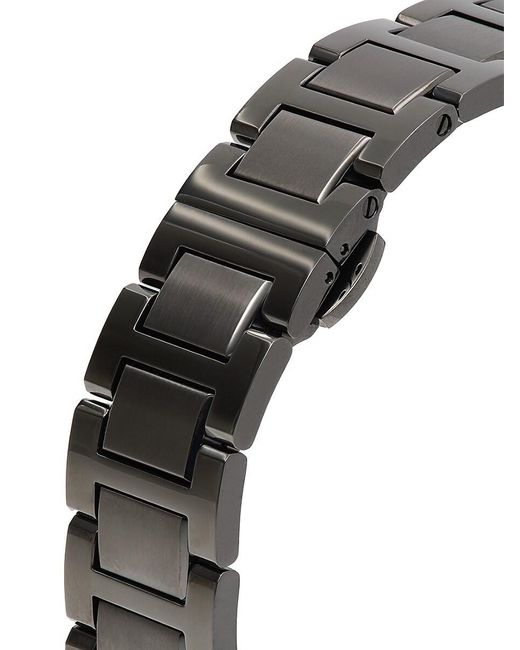 Fendi Gray Run Away Blacktone Stainless Steel Bracelet Watch/41Mm for men