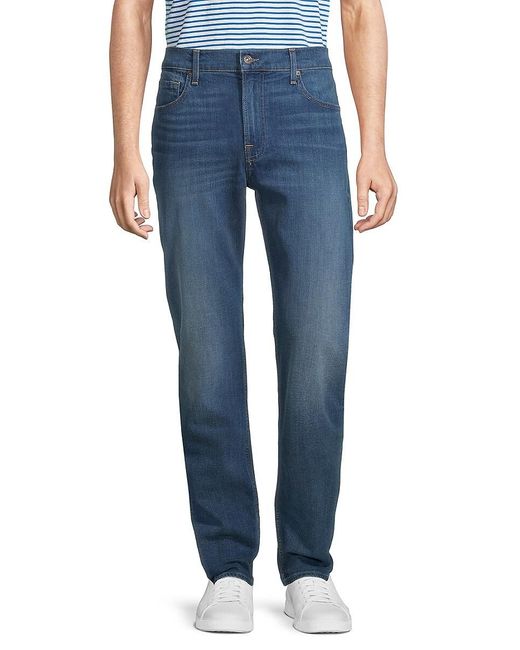 7 For All Mankind Denim Adrien Slim Tapered Jeans in Blue for Men | Lyst
