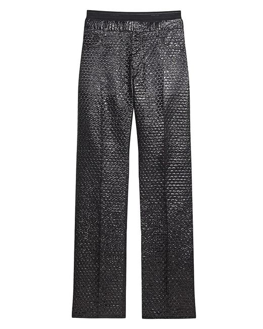 Helmut Lang Black Bubble Wrap Worker Pants for men