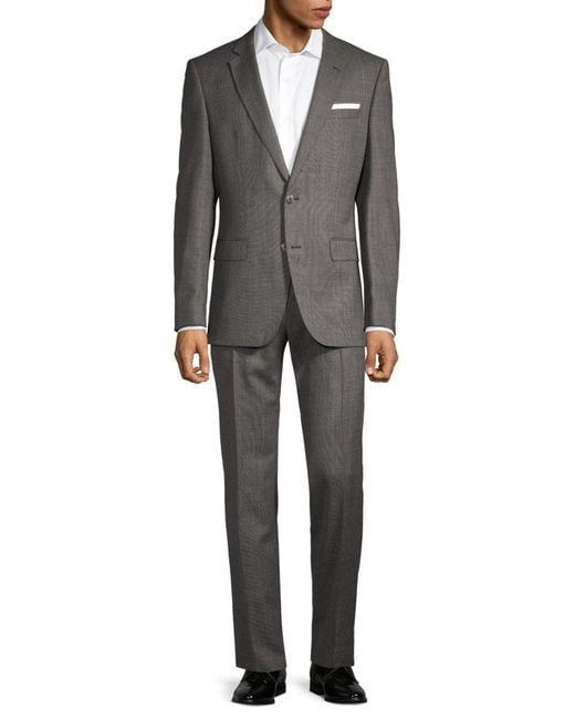 Hugo boss grey suit sale cheap