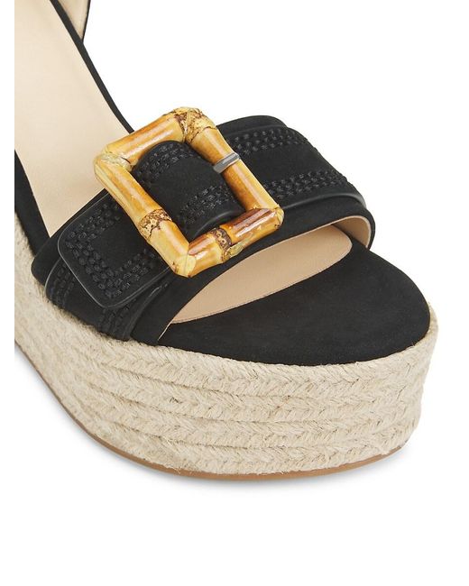 L'Agence Natural Aurore 100Mm Suede Leather Wedge Sandals