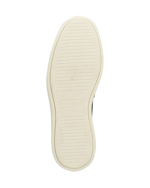 Tommy Hilfiger Brown Rivit Apron Toe Slip On Sneakers for men
