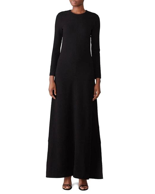 Co. Black Solid A Line Maxi Dress