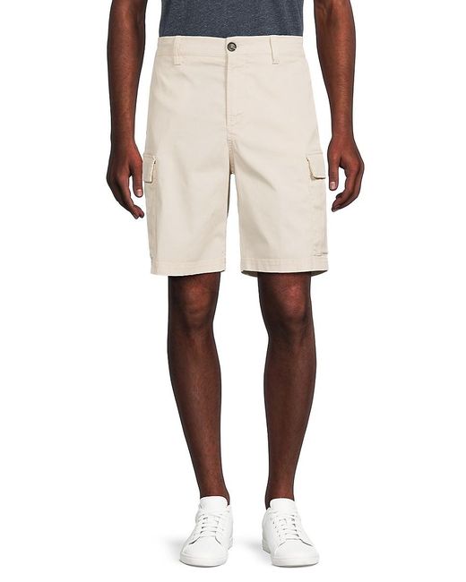 Brunello Cucinelli Natural Flat Front Bermuda Shorts for men