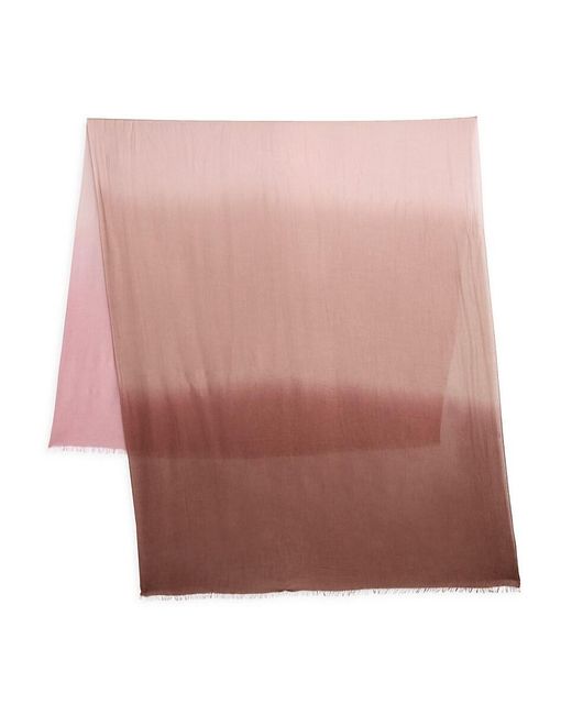 Vince Pink Dip Dye Cashmere Blend Wrap