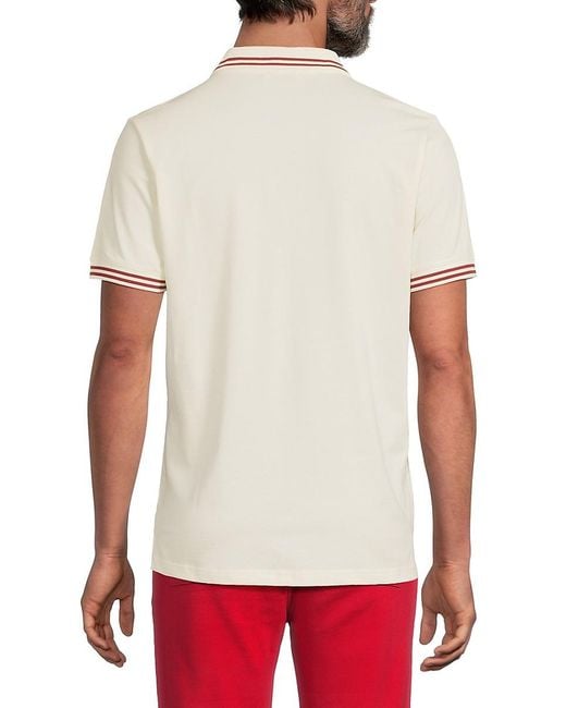 Bally Black Contrast-Tipped Cotton Polo Shirt for men