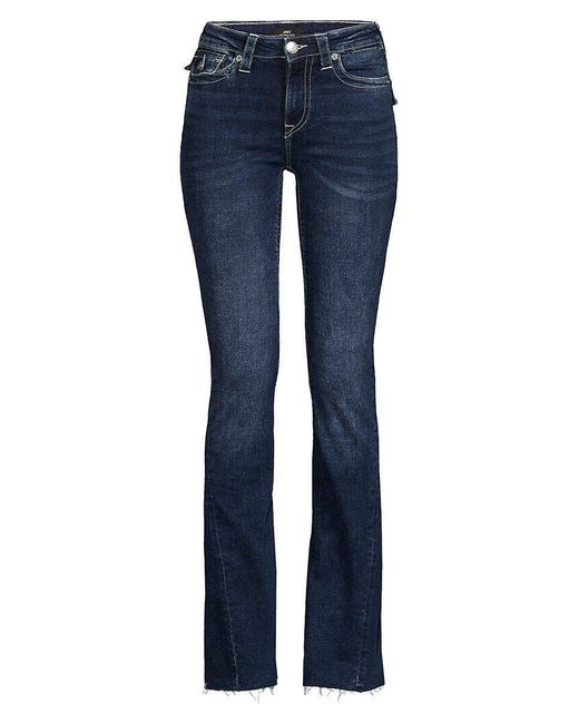 True Religion Joey Whiskered Flare Jeans in Blue | Lyst