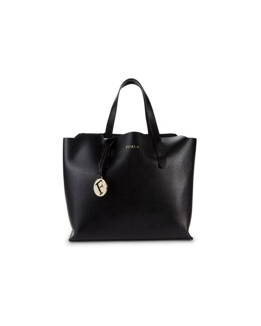 Furla Women's Small Sally Leather Tote - Nero in Black