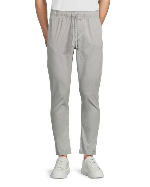 Saks Fifth Avenue Blue Drawstring Chino Pants for men