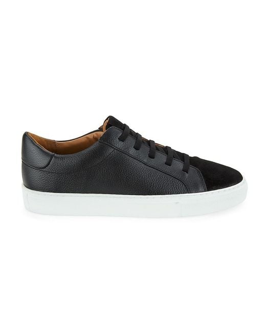 Allen Edmonds Black Fisher Leather Low-top Sneakers for men