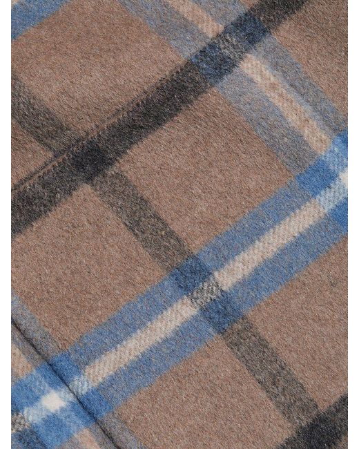 Wallace Robe - Brown Plaid Wool