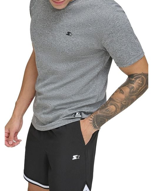 Starter Gray Logo Short Sleeve T-shirt for men