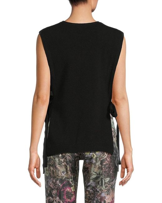 Valentino Black Virgin Wool Sweater Vest
