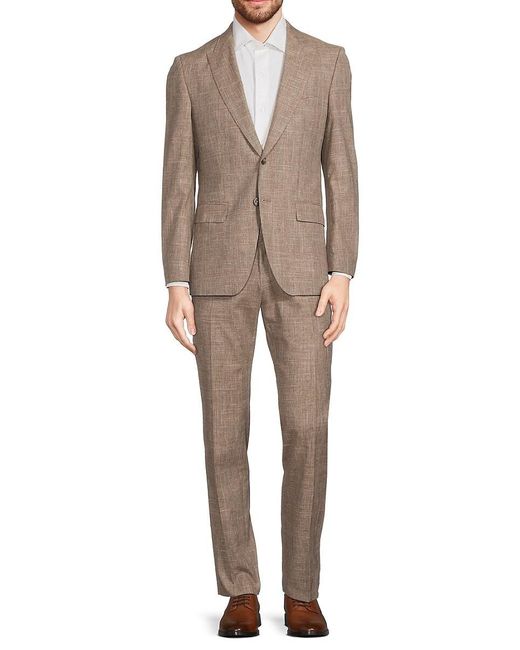Boss Natural Slim Fit Virgin Wool Blend Suit for men
