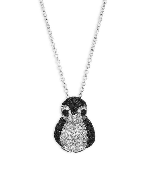 Diamond penguin pendant sale