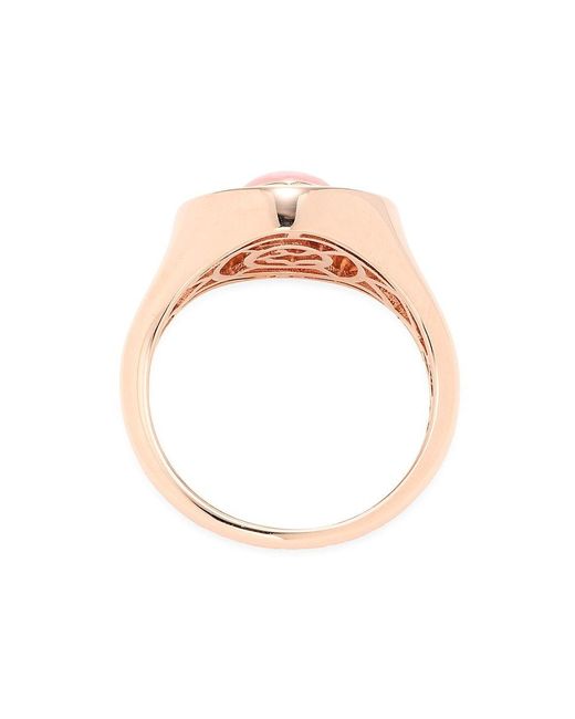 Effy Pink 14K Rose & Opal Heart Ring