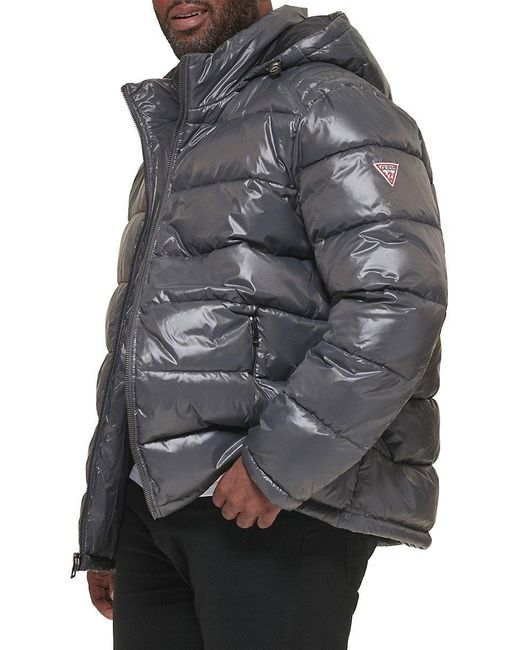 Mens puffer cheap jacket guess