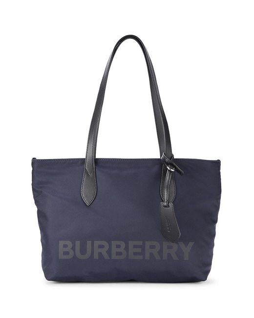 Burberry Blue Logo Tote