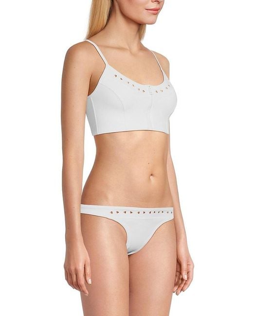Body Glove White Constellation Aster Scoopneck Bikini Top
