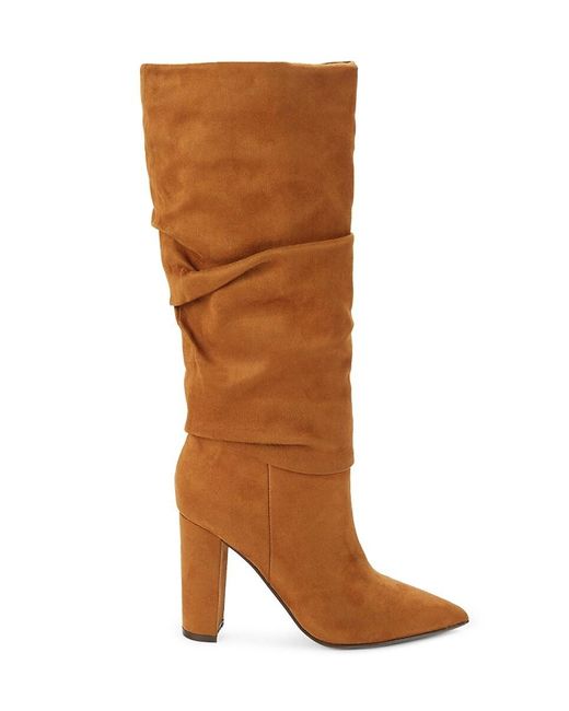 Saks Fifth Avenue Rumi Suede Knee High Boots in Brown Lyst Australia