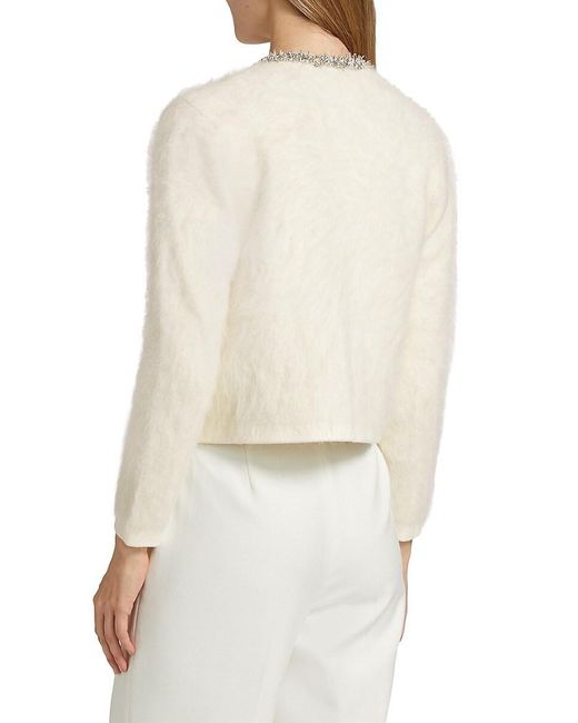 Kobi Halperin Black Madeline Embellished Alpaca-blend Cardigan