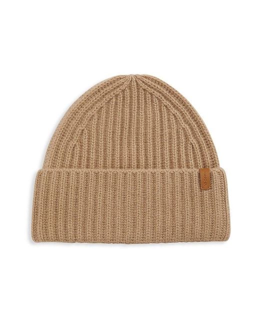 Vince Natural Boiled Cashmere Chunky Beanie