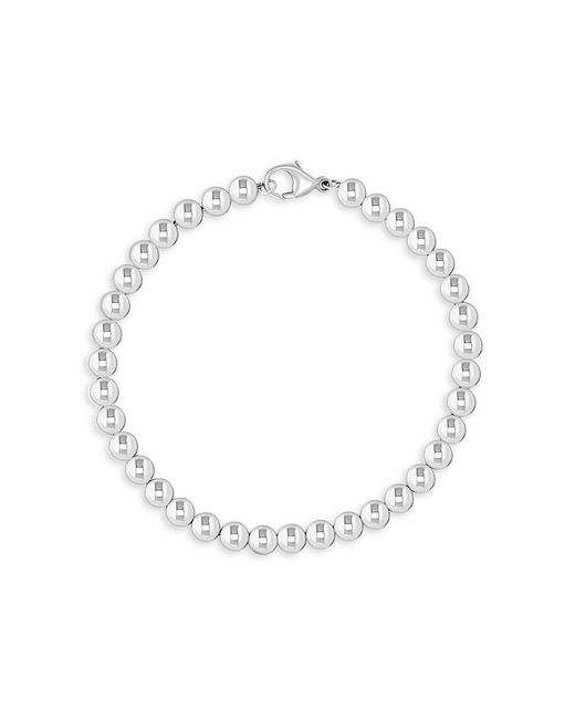 Effy White Sterling Silver Round Beaded Bracelet