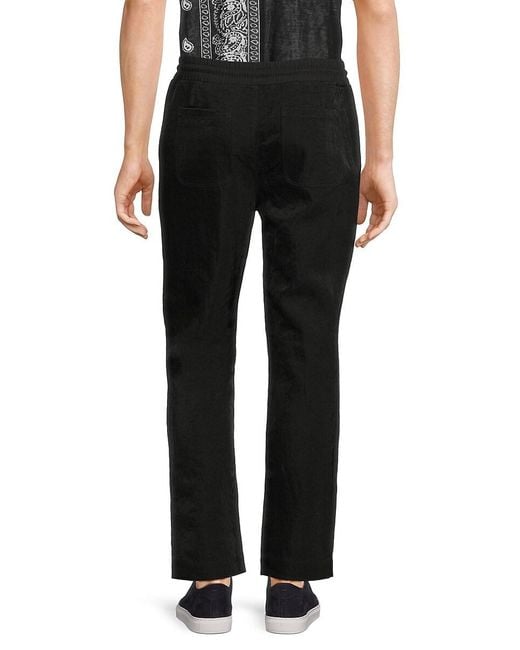 RTA Black Bento Drawstring Pants for men