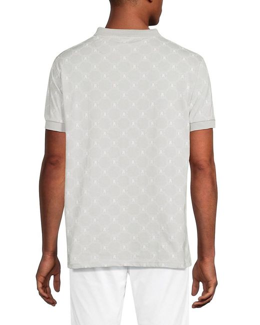 Crooks and Castles Black Monogram Polo for men