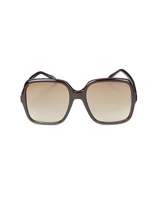 Givenchy - Oversized Sunglasses with Metal Soul Rings Gold and Brown Lenses  - Sunglasses - Givenchy Eyewear - Avvenice