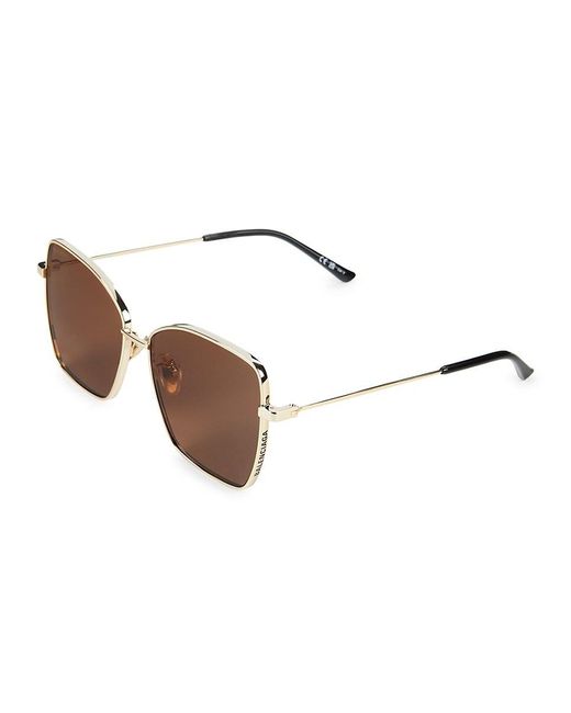 Balenciaga Brown 60mm Butterfly Sunglasses