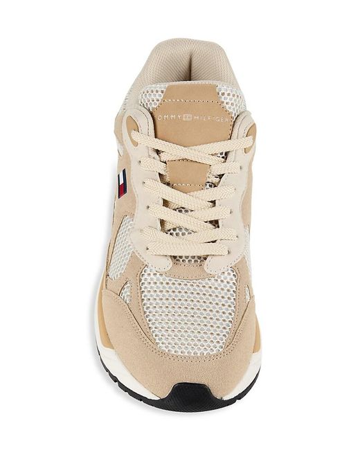Tommy Hilfiger White Pharil Colorblock Low Top Sneakers for men