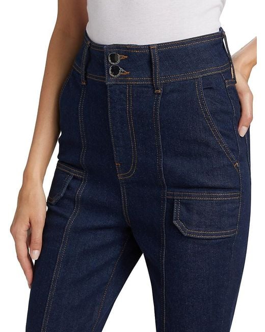 10 Crosby Derek Lam Blue Charles High-Rise Flared Jeans