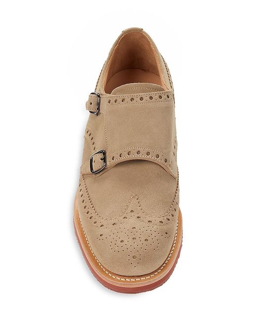 Church's Kelby Suede Double Monk Strap Shoes in Brown for Men