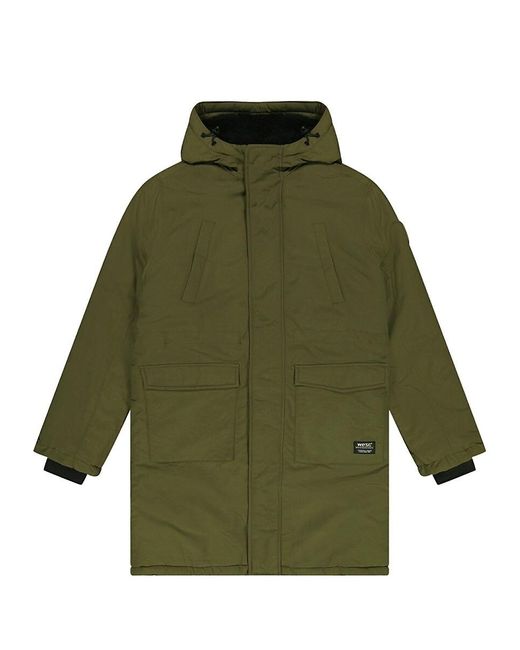 Wesc Green Winter Hooded Parka for men