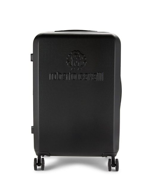 Roberto Cavalli Black 24 Inch Hard Case Spinner Suitcase