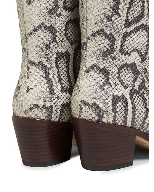 L'Agence Multicolor Claude 60Mm Snake Print Ankle Boots