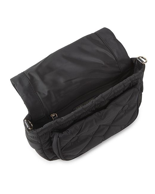 Marc Jacobs Black Quilted Nylon Messenger Bag