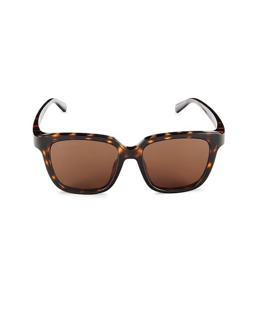 Balenciaga Brown Core 54mm Square Sunglasses