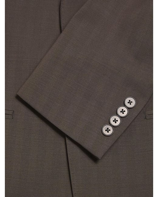 Calvin Klein Gray Wool-Blend Slim-Fit Suit for men