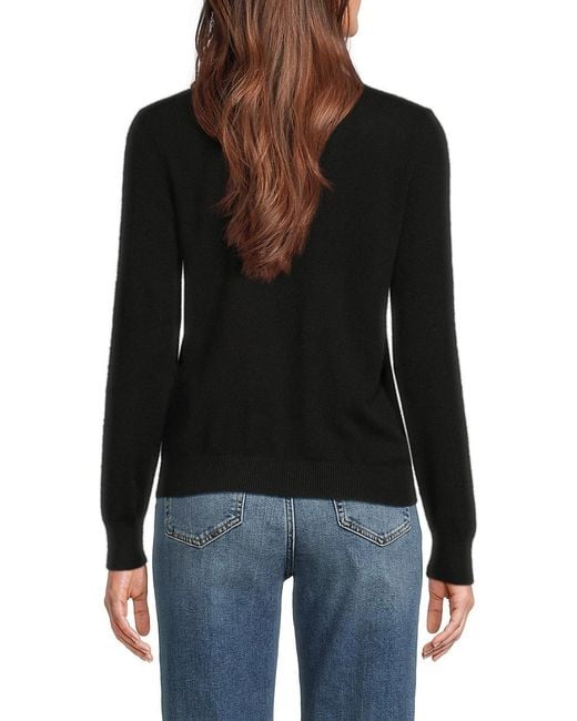 Saks Fifth Avenue Blue Cashmere Zip-up Bomber Cardigan