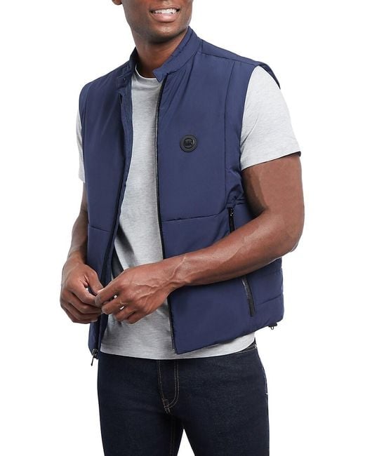 Michael kors vest blue deals