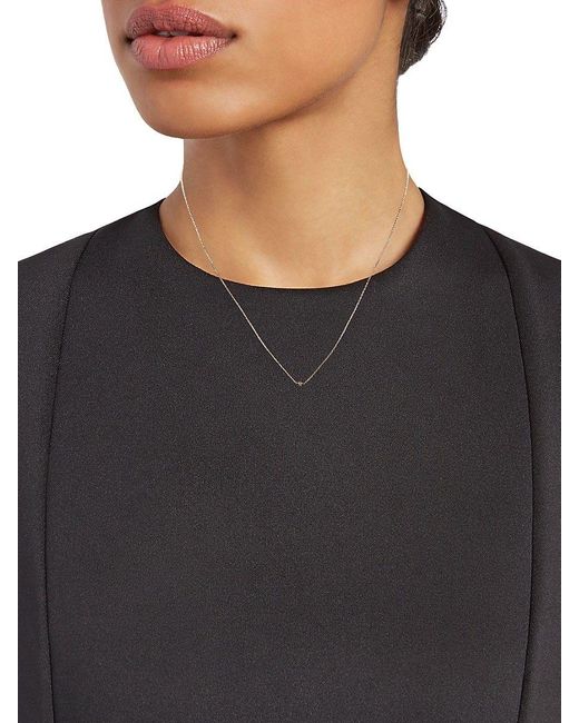 Shashi 14k 0.01 Tcw Diamond Pendant Necklace in White Lyst