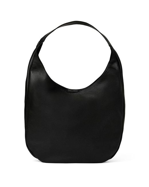 Bruno Magli Black Mini Leather Hobo Bag