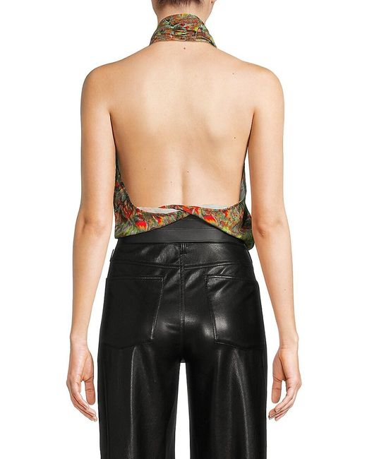 Ambush Black Buckle Wrap Top
