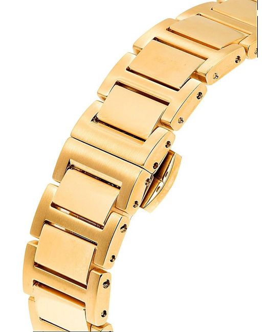 Fendi Metallic Forever Square 23mm Ip Goldtone Stainless Steel & 0.31 Tcw Diamond Bracelet Watch