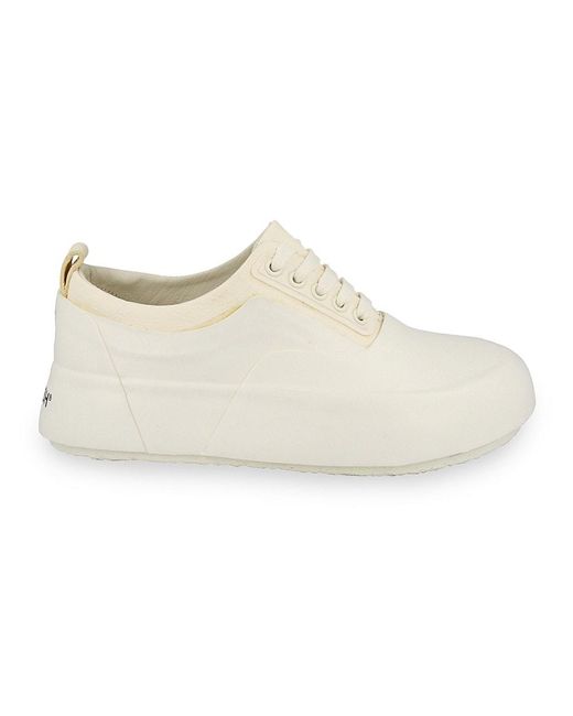 Ambush White Leather Mix Low-Top Sneakers