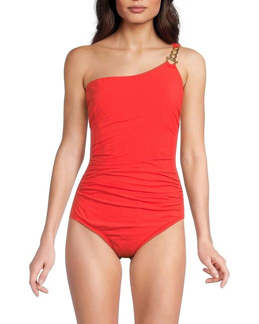 Magicsuitr Red Hyperlink Charlize One-Piece Swimsuit