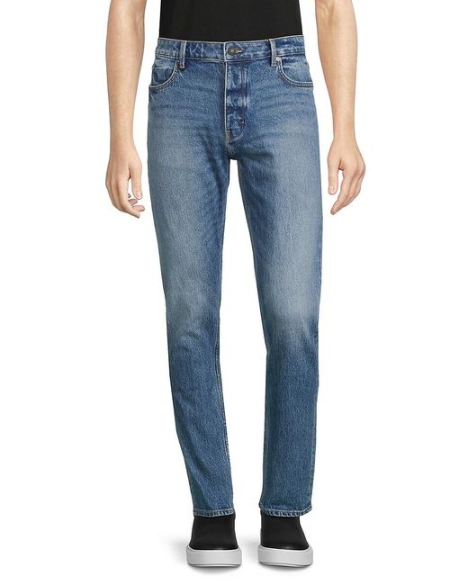 Neuw Blue Ray High Rise Faded Tapered Jeans for men